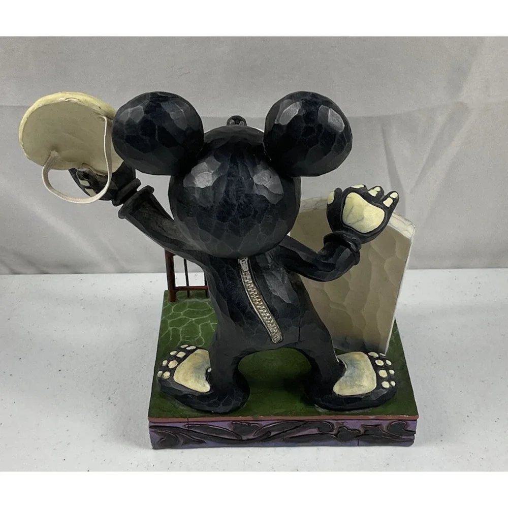 Disney Traditions Jim Shore Peek-a-Boo Mickey Halloween Glow in the Dark *NO Box